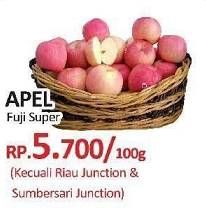 Promo Harga Apel Fuji Super per 100 gr - Yogya