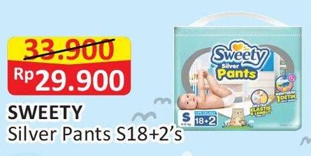 Promo Harga Sweety Silver Pants S18+2 20 pcs - Alfamart