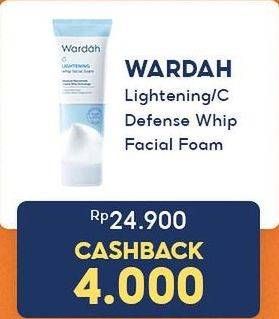 Promo Harga Wardah Lightening Whip Facial Foam/Wardah C Defense Energizing Creamy Wash   - Indomaret
