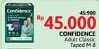Promo Harga Confidence Adult Classic Night Ekstra Serap & Kering M8 8 pcs - Alfamidi