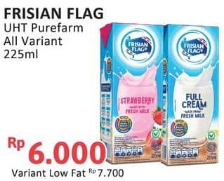 Harga Frisian Flag Susu UHT Purefarm All Variants 225 ml di Alfamidi