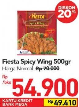 Promo Harga FIESTA Ayam Siap Masak Spicy Wing 500 gr - Carrefour