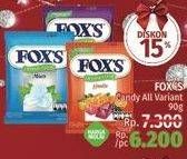 Promo Harga FOXS Crystal Candy All Variants 90 gr - LotteMart