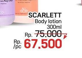 Promo Harga Scarlett Fragrance Brightening Body Lotion 300 ml - LotteMart