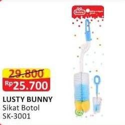 Promo Harga Lusty Bunny Bottle & Nipple Brush SK-3001  - Alfamart