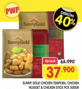 Promo Harga Sunny Gold Chicken Tempura/Chicken Nugget/Chicken Stick  - Superindo
