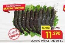 Promo Harga Udang Pancet AK 50-60 per 100 gr - Superindo