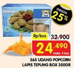 Promo Harga 365 Udang Popcorn Lapis Tepung 350 gr - Superindo