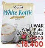 Promo Harga Luwak White Koffie 20 pcs - LotteMart