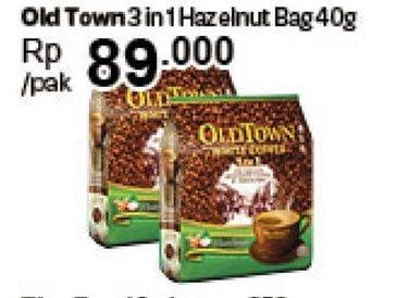 Promo Harga Old Town White Coffee Hazelnut 40 gr - Carrefour