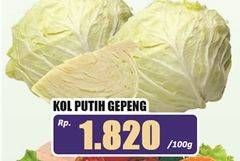 Promo Harga Kol Putih Gepeng per 100 gr - Hari Hari