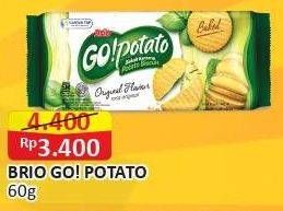 Promo Harga SIANTAR TOP GO Potato Biskuit Kentang Original 60 gr - Alfamart