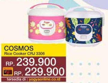 Promo Harga COSMOS CRJ 3306 Rice Cooker 1800 ml - Yogya