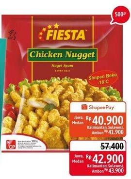 Promo Harga FIESTA Naget 500 gr - Alfamidi