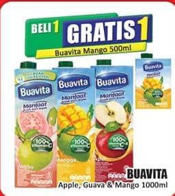 Promo Harga Buavita Fresh Juice Apple, Mango, Guava 1000 ml - Hari Hari