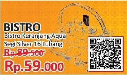Promo Harga BISTRO Keranjang Air Mineral Segi 16  - Yogya