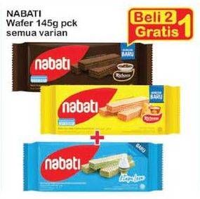 Promo Harga NABATI Wafer Chocolate per 2 bungkus 145 gr - Indomaret