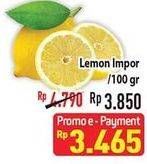 Promo Harga Lemon Import per 100 gr - Hypermart