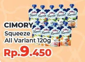 Promo Harga CIMORY Squeeze Yogurt All Variants 120 gr - Yogya