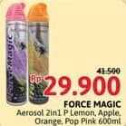 Promo Harga Force Magic Insektisida Spray Lemon, Green Apple, Orange, Pop Pink Fresh 600 ml - Alfamidi