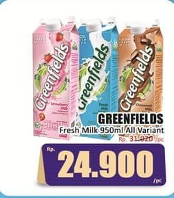 Promo Harga Greenfields Fresh Milk All Variants 1000 ml - Hari Hari