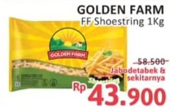Promo Harga Golden Farm French Fries Shoestring 1000 gr - Alfamidi