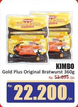Promo Harga Kimbo Gold Plus Bratwurst Original 360 gr - Hari Hari