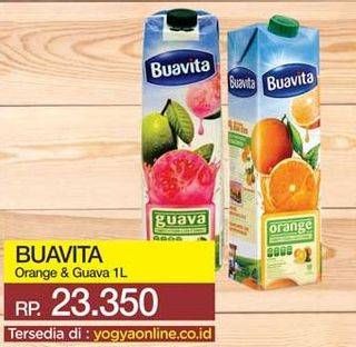 Promo Harga BUAVITA Fresh Juice Guava, Orange 1000 ml - Yogya