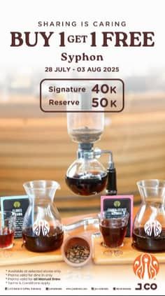 Promo Harga Buy 1 Get 1 Free Syphon  - JCO