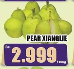 Promo Harga Pear Xiang Lie per 100 gr - Hari Hari