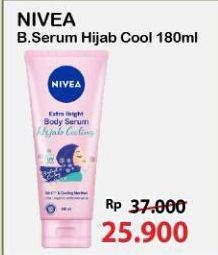 Promo Harga Nivea Body Serum Extra White Hijab Cooling 180 ml - Alfamart