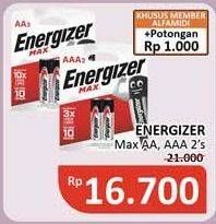 Promo Harga ENERGIZER MAX Battery 1AA  - Alfamidi