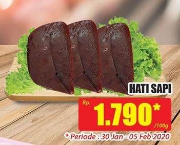 Promo Harga Beef Liver (Hati Sapi) per 100 gr - Hari Hari