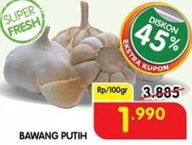 Promo Harga Bawang Putih per 100 gr - Superindo