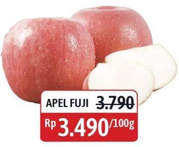 Promo Harga Apel Fuji per 100 gr - Alfamidi