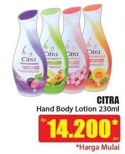 Promo Harga CITRA Hand & Body Lotion 230 ml - Hari Hari