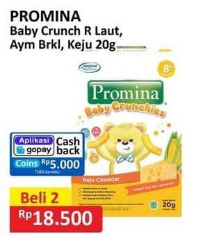 Promo Harga Promina 8+ Baby Crunchies Krim Ayam Brokoli, Keju, Seaweed 20 gr - Alfamart