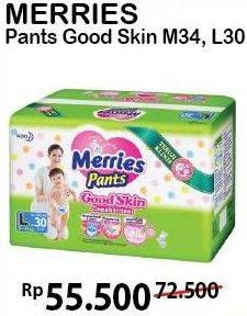 Promo Harga MERRIES Pants Good Skin M34, L30  - Alfamart