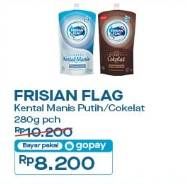 Promo Harga Frisian Flag Susu Kental Manis Cokelat, Putih 280 gr - Indomaret