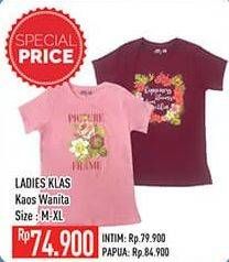 Promo Harga LADIES KLAS Kaos Wanita M-XL  - Hypermart