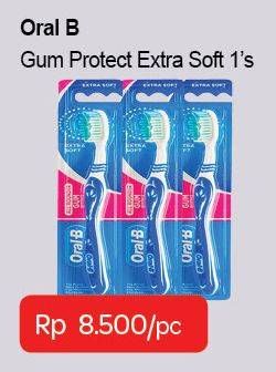 Promo Harga ORAL B Toothbrush All Rounder Gum Protect 1 pcs - Carrefour