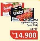Promo Harga Mamasuka Topokki Instant Ready To Cook Original, Spicy 134 gr - Alfamidi