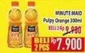 Promo Harga Minute Maid Juice Pulpy Orange 300 ml - Hypermart