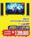 Promo Harga BRANDED LED TV  - Hypermart