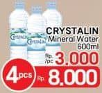 Promo Harga Crystalline Air Mineral 600 ml - LotteMart