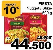 Promo Harga FIESTA Chicken Nugget/Stikkie  500gr  - Giant