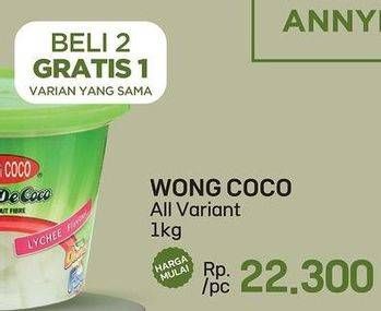 Promo Harga Wong Coco Nata De Coco All Variants 1000 gr - LotteMart