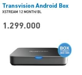 Promo Harga TRANSVISION Android Box Xtream 12MONTH/BL  - Electronic City