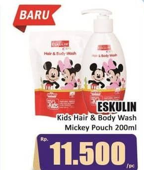 Promo Harga Eskulin Kids Hair & Body Wash 280 ml - Hari Hari