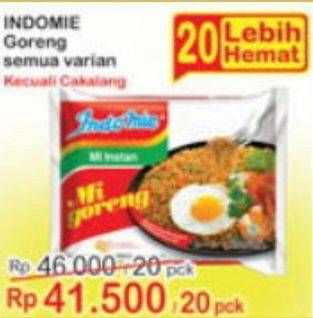 Promo Harga INDOMIE Mi Goreng All Variants per 20 pcs - Indomaret